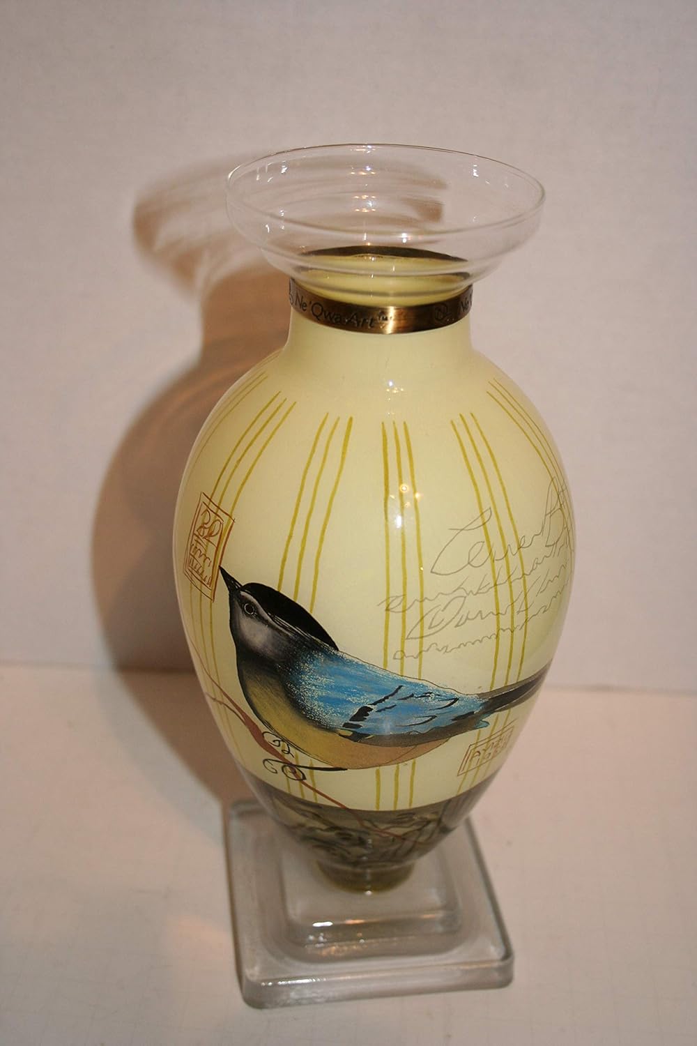 Amazon Com Ne Qwa Art Bird Song Vase Home Kitchen