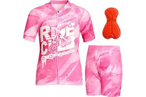 Gogokids Boys Cycling Jersey Set 3D Padded Bike Suit Kids Road Mountain Riding Shorts Bicycle Sportswear for 7-14Y