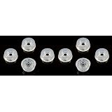 250 Small Clear Round Rubber Feet - .250 H X .671 D - Made in USA