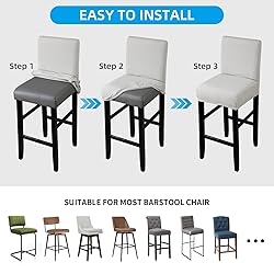 YISUN Waterproof Bar Stool Covers, Stretch Pub