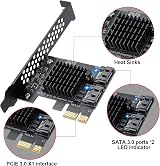 ACTIMED 2-Port SATA III 6Gbps PCI Express Expansion Card for SSD HDD view 6