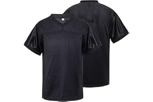 babyhealthy Youth Blank Football Jersey Mesh Athletic Practice Sports Shirt Hip Hop Soccer Tee Unisex