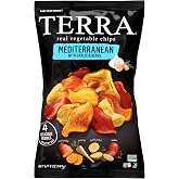 Terra Vegetable Chips, Mediterranean Garlic &amp; Herbs Real Vegetable Chips, 5 oz (Pack of 6)