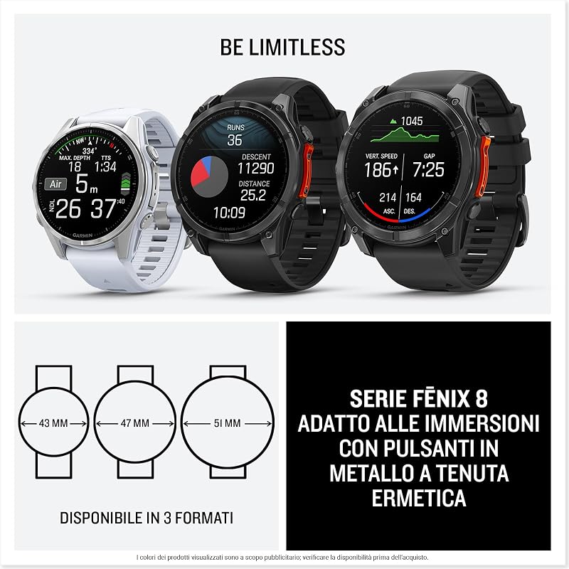 fēnix 8, 47mm, Smartwatch GPS Premium Multisport, Slate Grey