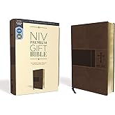 NIV, Premium Gift Bible, Leathersoft, Brown, Red Letter, Comfort Print: The Perfect Bible for Any Gift-Giving Occasion