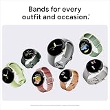 Google Pixel Watch LTE 41mm Matte Black Stainless Steel Obsidian Band Renewed view 6