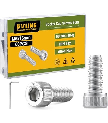 Amazon.com: M8-1.25 x 8mm Socket Head Cap Screw 18-8 Stainless