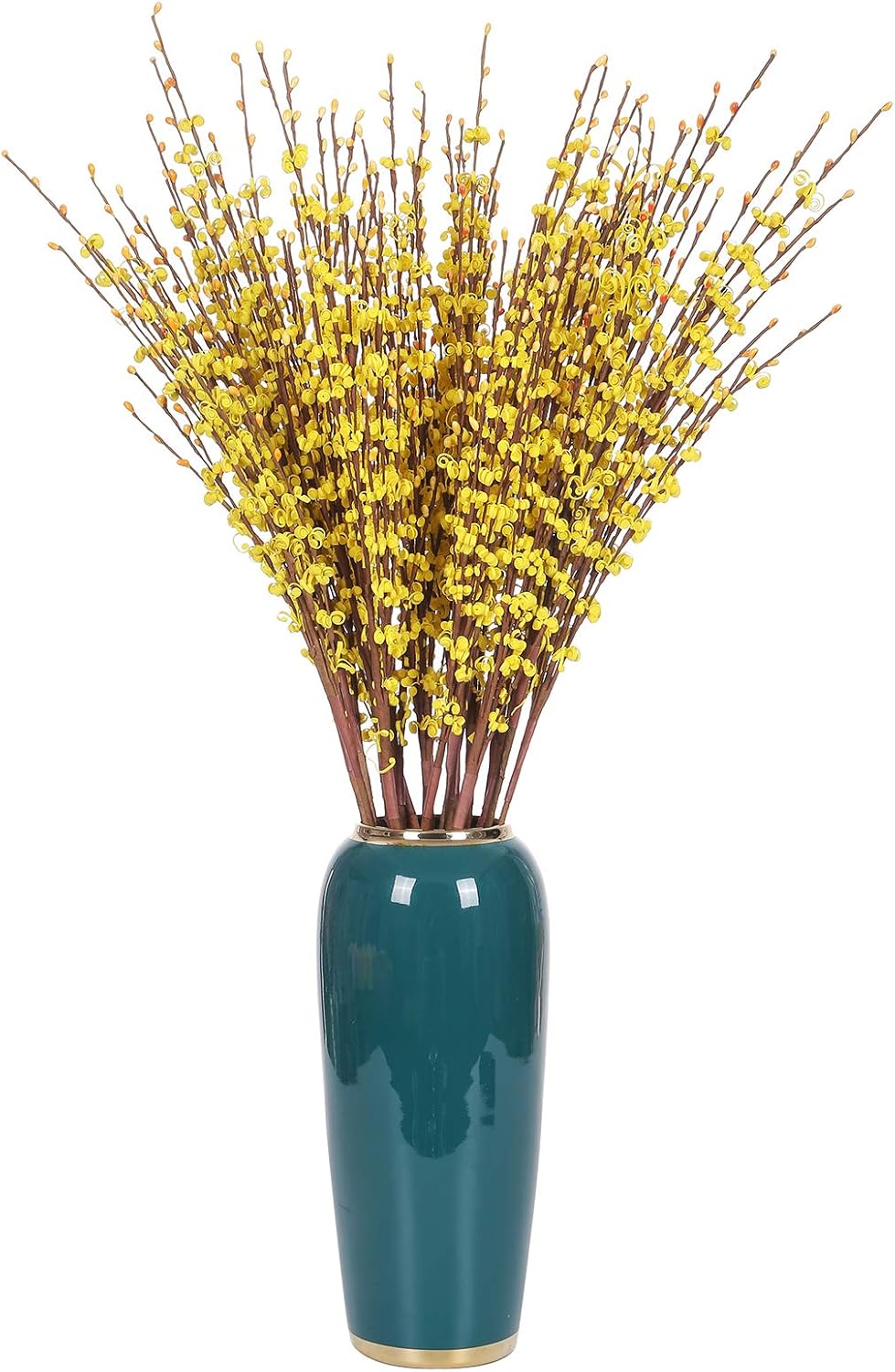 Momkids 10 Pack Long Stem of Jasmine Artificial Flowers Fake Winter Jasmine tall Faux Plants