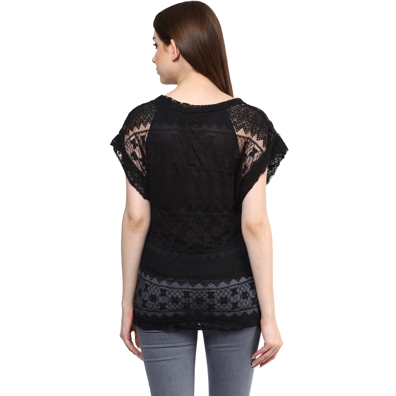 mayra women's net top