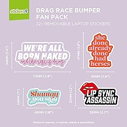 22 x Original Design RuPauls Drag Race Stickers for