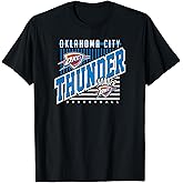 Oklahoma City Thunder NBA Team T-Shirt - Black, Small, Unisex-Adults & Unisex-Kids