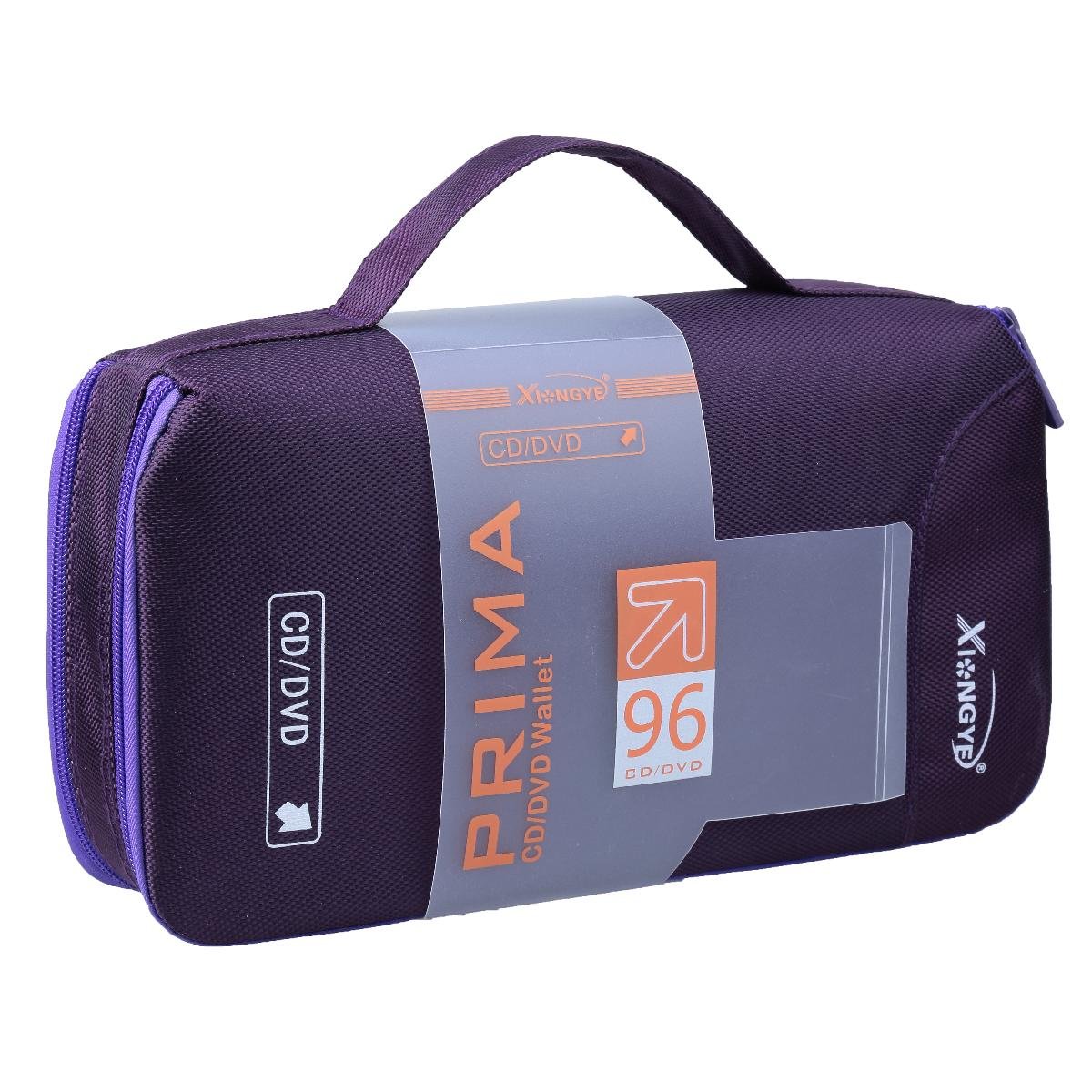 Newniu(R) Disc CD DVD Bag Case Holder Wallet Storage (96 CDs/Purple/Polyester)