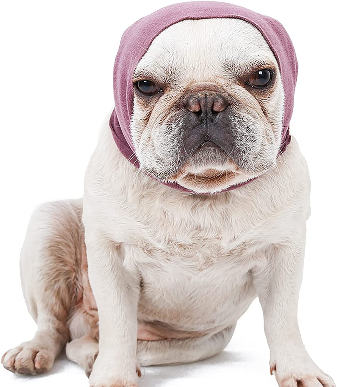 Photo 1 of GERUSEA Dog Ears Cover for Bathing Drying and Grooming, Pet Hood for Anxiety Relief and Calming, Dog Ear Protector, Snood and Head Wear (Large Size)