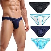 Summer Code Mens Sexy Micro Mesh Briefs Soft Breathable Bulge Pouch Underwear