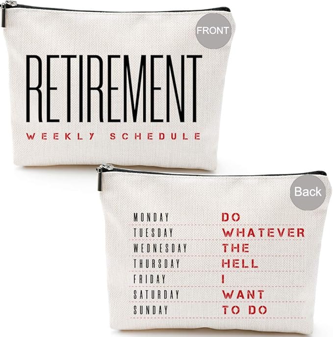 Retirement Weekly Schedule Fun Retirement Gifts for Women