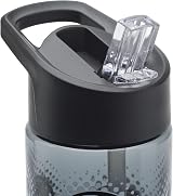 Smash Sipper Water Bottle 700ml with Straw Black Football Brand Smash view 2