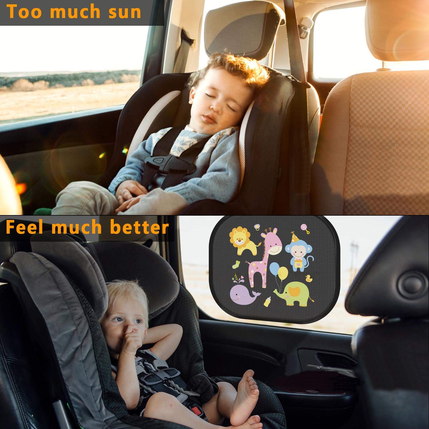 baby window shade 80 GSM with 15s Film sun shade for car
