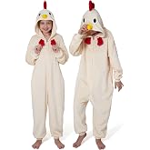 Dxilm Kids Animal Onesie Costume Halloween Funny Cosplay One Piece Pajamas | Kids Animal Onesie Costume,Halloween Funny Cosplay Pajamas,Cozy Warm Flannel Sleepwear,Boys Girls Christmas Gift 3-14Y