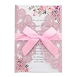 Kyutong 50Pcs Wedding Invitations with Envelopes