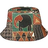 African Bucket Hat for Women Men Black Freedom Fisherman Hat Outdoor Travel Hiking Beach Sun Caps