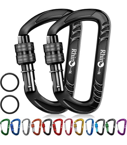 Amazon.com: Rhino Produxs 8PCS of Lightweight Duty Snap Carabiner
