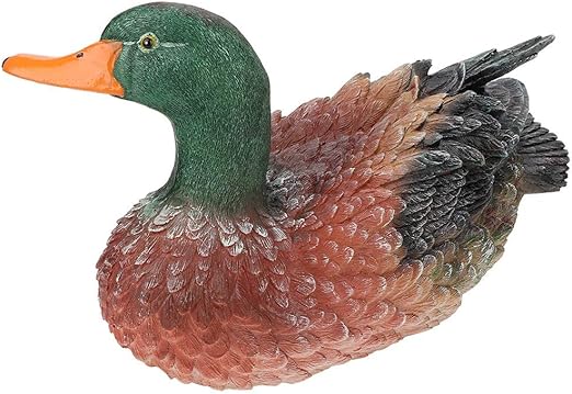 Vivid Feathered Floating Duck Fur Imitation Animal Patio Garden 