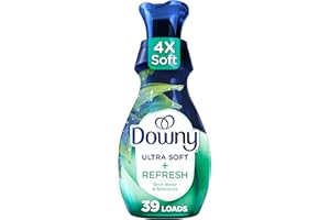 Downy Ultra Soft Fabric Softener Liquid, Refresh, Birch Water and Botanicals, 26 fl oz, 39 Loads