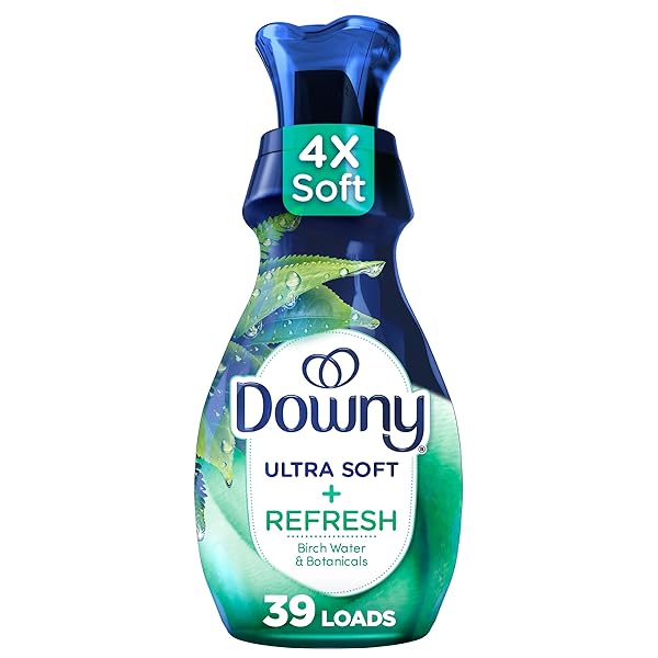 DOWNY ULTRA SOFT FABRIC SOFTENER LIQUID, REFRESH, BIRCH WATER AND BOTANICALS, 26 FL OZ, 39 LOADS