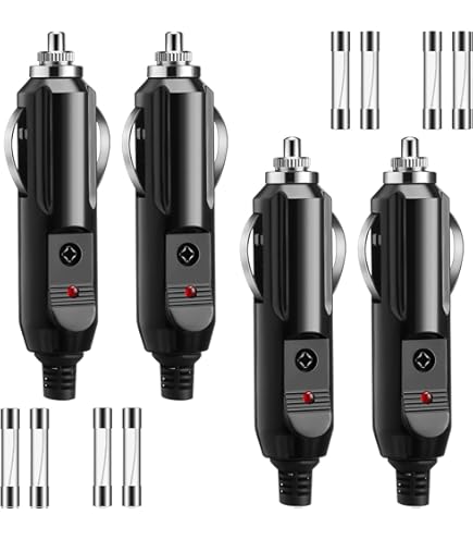 cigarette lighter amps Amazon.com: Carviya 3 5 6 8 10 15 20 Amp Male Car Cigarette Lighter/Aux  Socket Plug Connector 12 Volt with Fuse Diode Indicator (20A / 2 Pack) :  Automotive