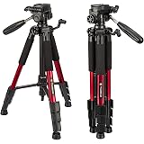 Treppiede RALENO TP-60 78" Per Fotocamera – Alluminio, Testa A Sfera 360° E Custodia Inclusa