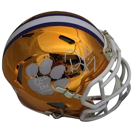 Amazoncom Dabo Swinney Signed Clemson Tigers All In Chrome