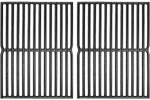 Hisencn 15 inch Cooking Grates for Weber Spirit 200 Series - E/S 200 & 210 with Side Control Panel, Genesis Silver A, Spirit 500, Cast Iron Grill Grates for Weber 7522, 7523, 7521, 65904, 65905