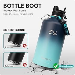 Swigina [2-IN-1 LID] Gallon Insulated Water Bottle