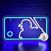 ATTNEON Baseball Neon Sign for Sport Club Wall Decor,Baseball Sport LED Sign,Baseball Led Neon Light, for Bar,Pub,Boy's Room,Men Cave,Party Wall Decor,Size16.1 * 8.9 inch(JTLD031)