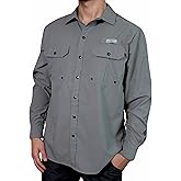 Men's UV UPF 50+ Sun Protection Long Sleeve Shirt, Fishing Shirts for Men, Poncho Shirts for Men, Button Up Shirts for Men