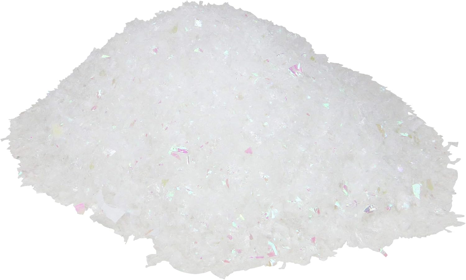 Artificial Snow - Northlight Iridescent Artificial Powder Snow Twinkle Flakes for Christmas Decorating, 2 oz, White