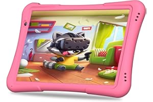PRITOM 10 inch Kids Tablet Android 14 Tabletas 32GB, Quad-Core, 6000mAh, Large HD IPS Display, WiFi 6, Dual Camera, Bluetooth