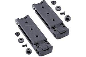 HOLSTEX HolsterSmith Molle Compatible Locking Belt Clips w/Mounting Hardware – (1.50, 2.0, 3.0, & 5.0 Inch) – Molle Attachments for Knife Sheath, Gun Holster, Mag Pouch, Molle Vest & Gear