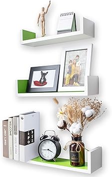 Ezigoo Schwebendes Wandregal - 3er Set. Schwebende Regale zur