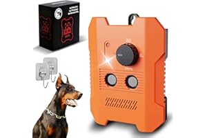 ZHEOB Barkguard, 2026 Upgrade Barkguard for Dogs with Automatic Startup, 200 Feet for Outdoor, 3 Adjustable Levels, LED Light, Automatic Standby, Suitable for Dogs of All Breeds and Sizes (1PC)