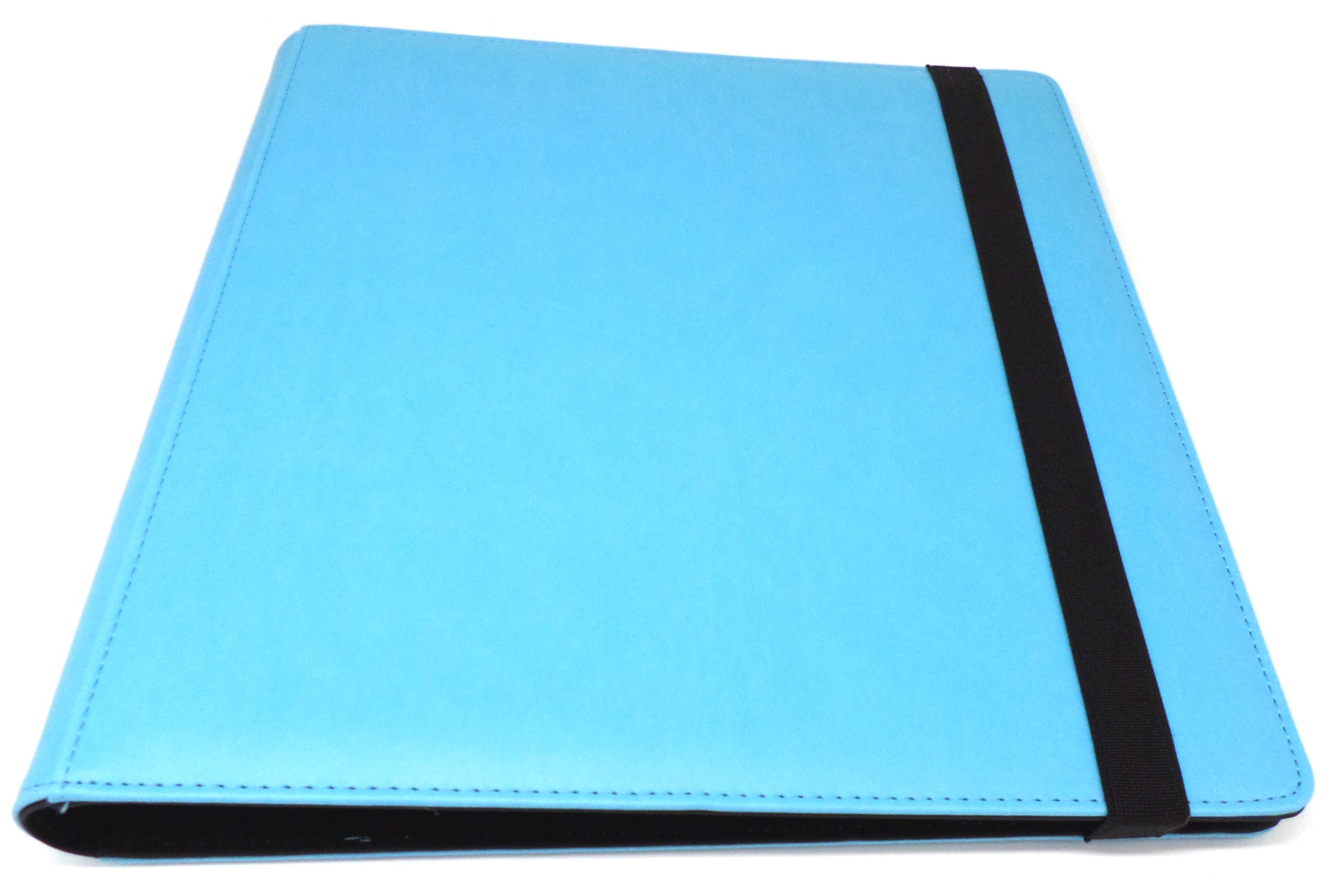 docsmagic.de Pro-Player Premium 12/24-Pocket Playset Album Light Blue - 480 Card Binder - MTG - PKM - YGO