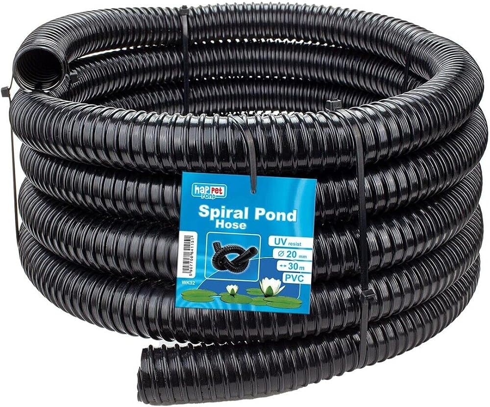 B2C Black Corrugated Flexible Pond Hose 20-50mm 5m Flexi Pipe
