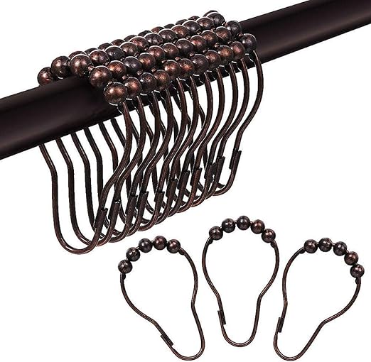 Amazon Com Yoocylii Premium Rust Proof Shower Curtains Hooks
