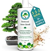 Bonsai Tree Food, 3-3-3 NPK Liquid Fertilizer for Healthy Growth, 8 oz