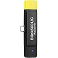 Saramonic 2.4 GHz Wireless Microphone USB-C Dual-Receiver for Smartphones, Tablets, Computers & More (Blink 500 RX UC), Black, BLINK500RXUC