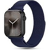 Metal Stainless Steel Magnetic Milanese Loop Compatible with Apple Watch Band 46mm 44mm 45mm 49mm men &women,Mesh strap for iWatch Series11 10 9 8 7 6 5 4 SE3 2 1 Ultra3 2 1