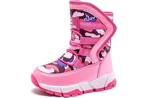 GUBARUN Boys Snow Boots Winter Waterproof Slip Resistant Cold Weather Shoes (Toddler/Little Kid/Big Kid)