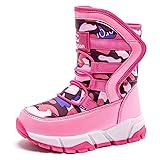 GUBARUN Girls Snow Boots Kids Outdoor Warm Shoes