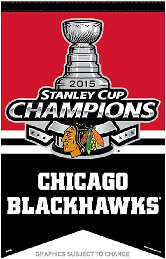 Chicago Blackhawks Premium Banner 17x26 2015 Champion