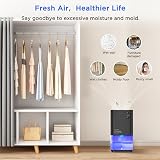 EasyAcc Dehumidifier 1200ml Ultra Quiet Auto Shut Off for Wardrobe Closet Garage view 7